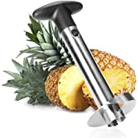 COM-FOUR® Cortador de piña 3 en 1 - pelador de piña de acero inoxidable- apto para lavavajillas - descorazonador de piña…